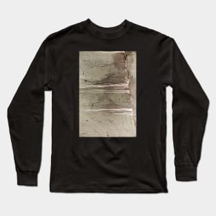 Deep Concrete Wall Crack From Water Damage Long Sleeve T-Shirt